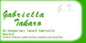 gabriella takaro business card